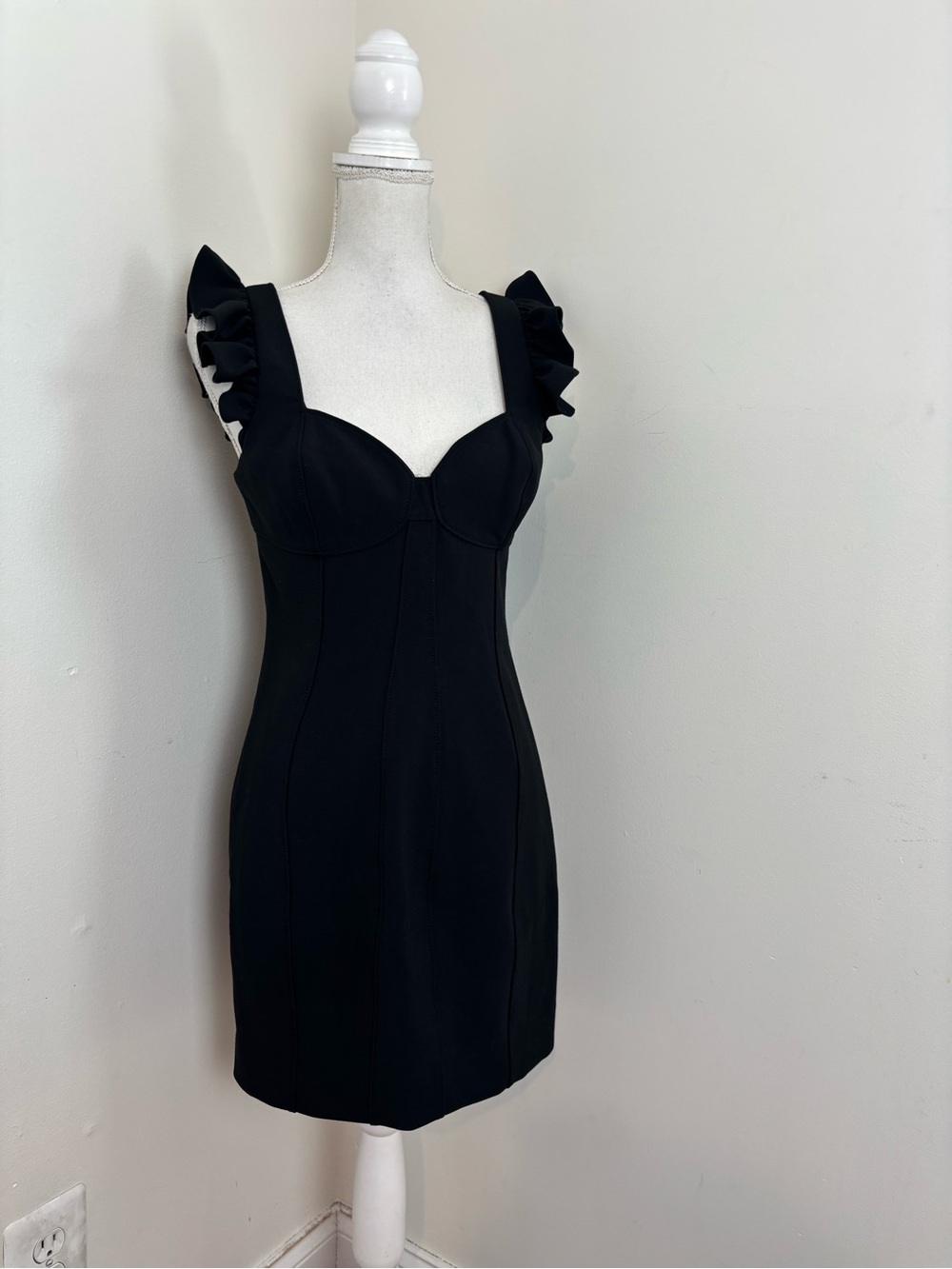 Cinq a Sept Jolie Mathis Mini Dress in Black Size 6 - Picture 5 of 11